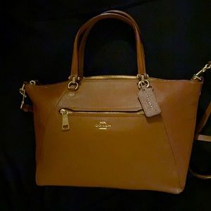 Coach Kacey Satchel Carmel